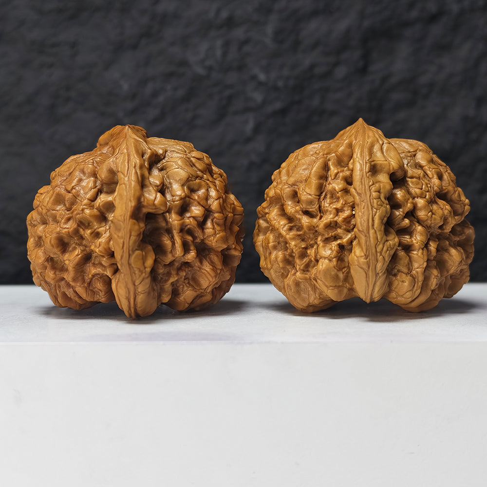 "Dragon Cauldron" Long Ding GM-SSS-011916 Masterpiece Wenwan Walnuts Pair | 52.0mm x 54.0mm | GM-SSS-011916