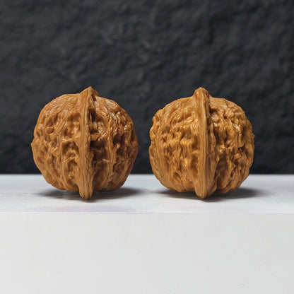 "Gentleman's Hat" Gong Zi Mao GZM-SSS-001886 Masterpiece Wenwan Walnuts Pair | 44.0mm x 40.0mm | GZM-SSS-001886
