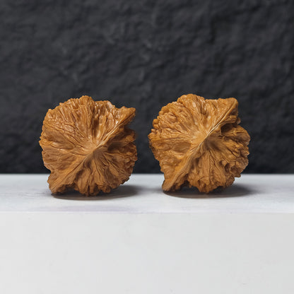 "Gentleman's Hat" Gong Zi Mao GZM-SSS-001886 Masterpiece Wenwan Walnuts Pair | 44.0mm x 40.0mm | GZM-SSS-001886