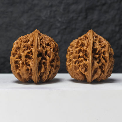 "Phoenix Terrace" Feng Huang Tai GM-SSS-008887 Masterpiece Wenwan Walnuts Pair | 45.0mm x 45.0mm | GM-SSS-008887