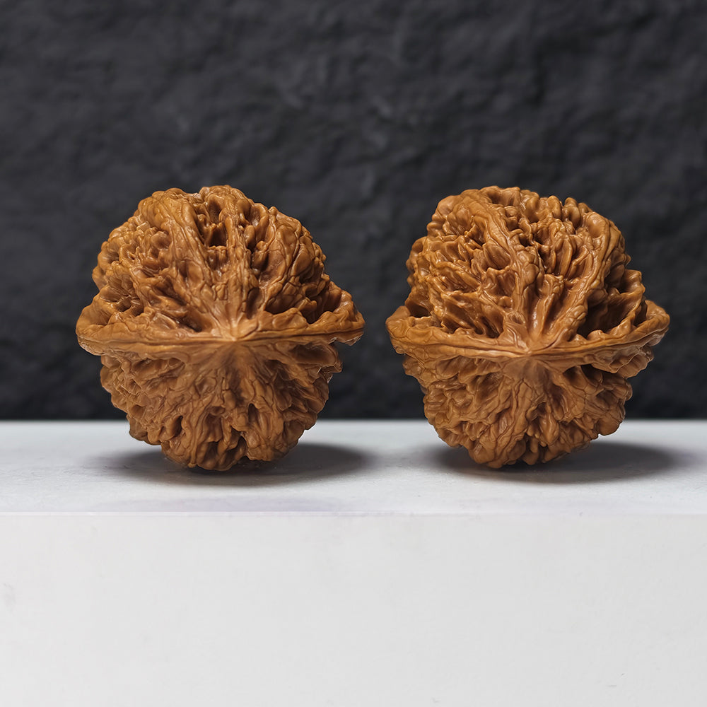 "Phoenix Terrace" Feng Huang Tai GM-SSS-008887 Masterpiece Wenwan Walnuts Pair | 45.0mm x 45.0mm | GM-SSS-008887