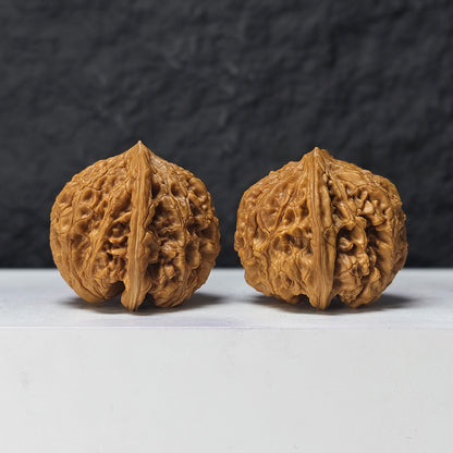 "Dragon Cauldron Valley" Long Ding Gu GM-SS-009918 Masterpiece Wenwan Walnuts Pair | 43.0mm x 41.0mm | GM-SS-009918