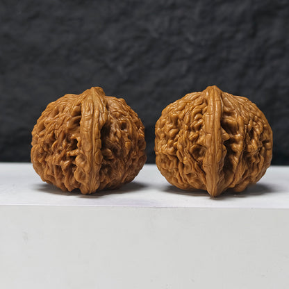 "Liger" Shi Hu Shou HT-SS-006912 Masterpiece Wenwan Walnuts Pair | 47.0mm x 45.0mm | HT-SS-006912
