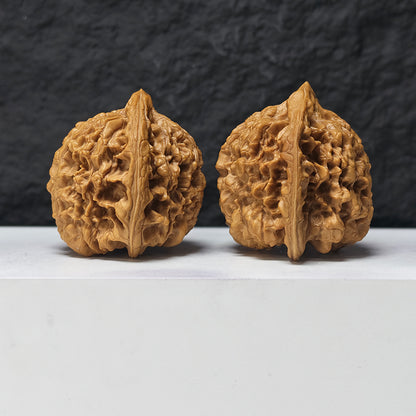 "Concave-Base Kirin Scale Pattern" Qi Lin Wen Ao Di SZ-SSS-016910 Masterpiece Wenwan Walnuts Pair | 53.0mm x 48.0mm | SZ-SSS-016910