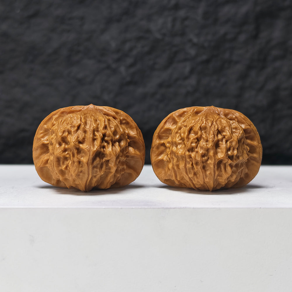 "Porcelain Doll" Ci Wa Wa GM-SSS-010903 Masterpiece Wenwan Walnuts Pair | 43.0mm x 38.0mm | GM-SSS-010903
