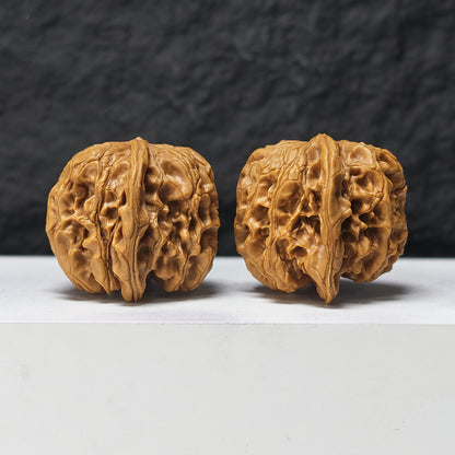 "Arhat Stone" Luo Han Shi SZ-SSS-018914 Masterpiece Wenwan Walnuts Pair | 44.0mm x 43.0mm | SZ-SSS-018914