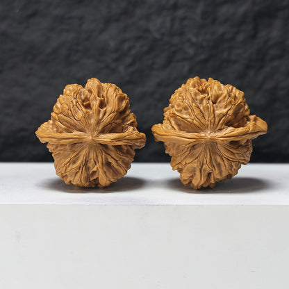 "Arhat Stone" Luo Han Shi SZ-SSS-018914 Masterpiece Wenwan Walnuts Pair | 44.0mm x 43.0mm | SZ-SSS-018914