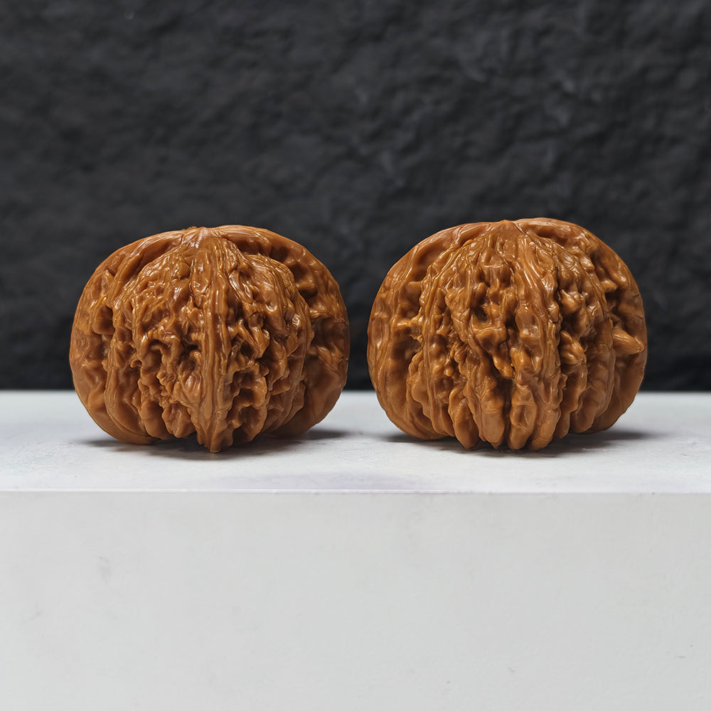 "Si Zuo Lou" Si Zuo Lou SZL-SS-002898 Masterpiece Wenwan Walnuts Pair | 45.0mm x 41.0mm | SZL-SS-002898