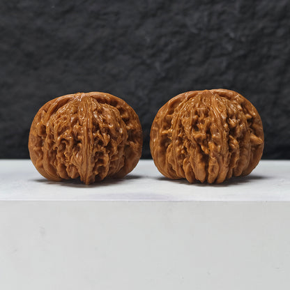 "Si Zuo Lou" Si Zuo Lou SZL-SS-002898 Masterpiece Wenwan Walnuts Pair | 45.0mm x 41.0mm | SZL-SS-002898