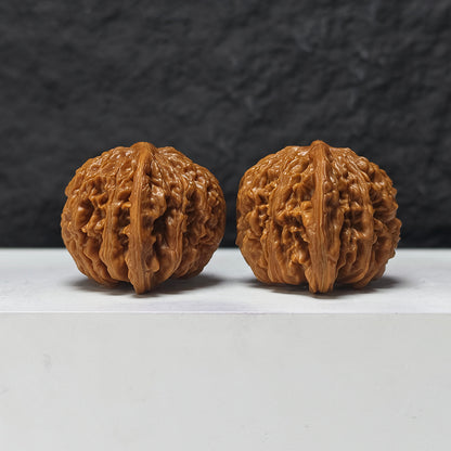 "Si Zuo Lou" Si Zuo Lou SZL-SS-002898 Masterpiece Wenwan Walnuts Pair | 45.0mm x 41.0mm | SZL-SS-002898