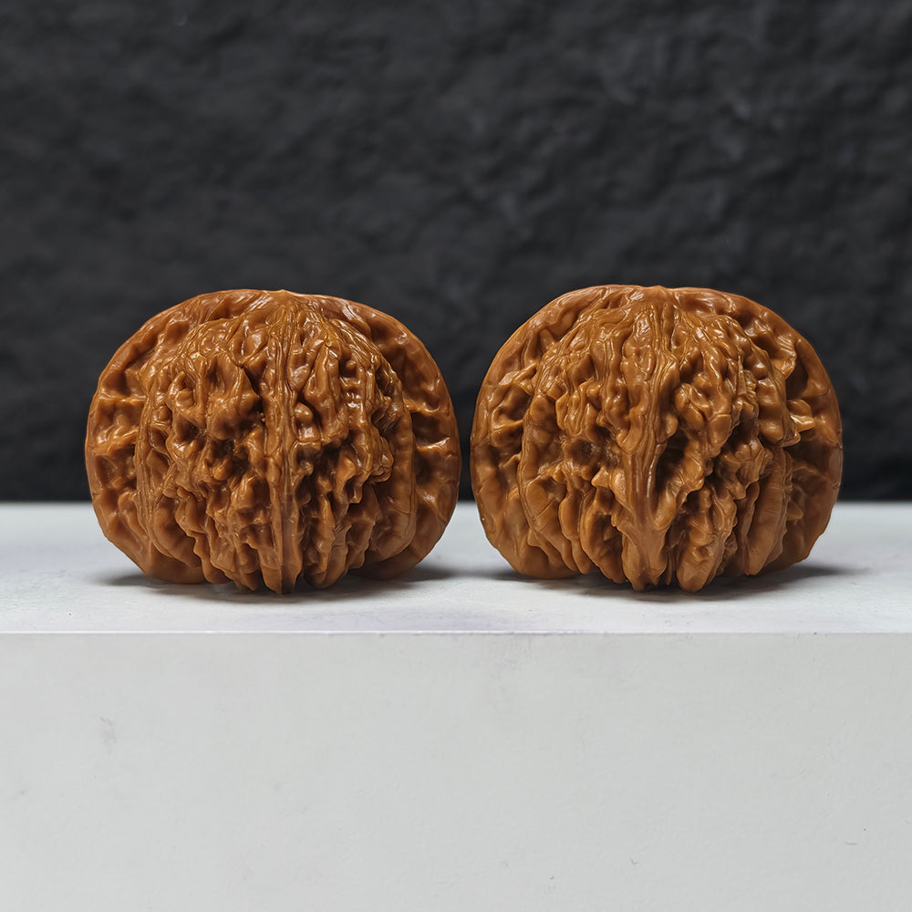 "Si Zuo Lou" Si Zuo Lou SZL-SS-002898 Masterpiece Wenwan Walnuts Pair | 45.0mm x 41.0mm | SZL-SS-002898
