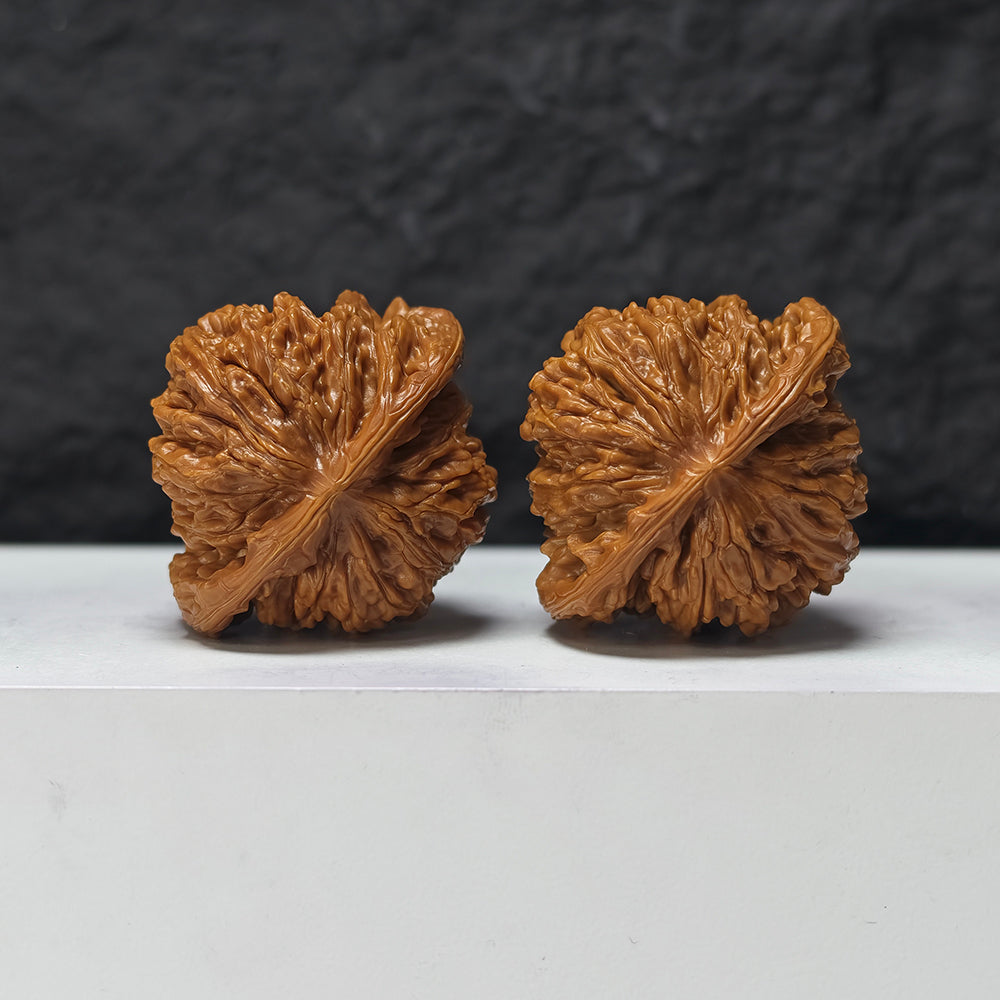"Si Zuo Lou" Si Zuo Lou SZL-SS-002898 Masterpiece Wenwan Walnuts Pair | 45.0mm x 41.0mm | SZL-SS-002898