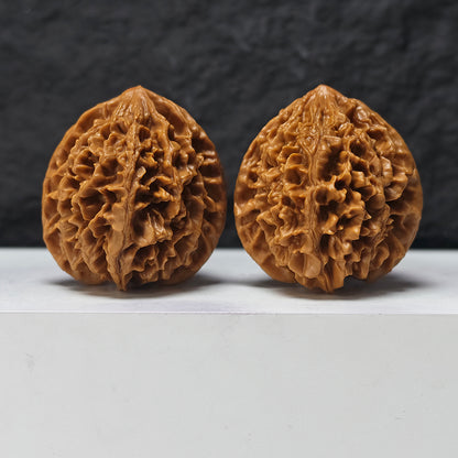 "Nine-Story Demon Tower" Jiu Ceng Yao Ta JX-SSSS-001908 Museum Collector Wenwan Walnuts Pair | 46.0mm x 47.0mm | JX-SSSS-001908