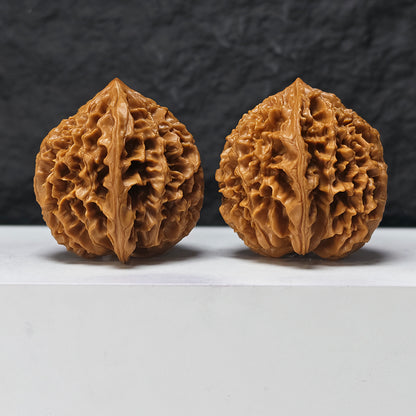 "Nine-Story Demon Tower" Jiu Ceng Yao Ta JX-SSSS-001908 Museum Collector Wenwan Walnuts Pair | 46.0mm x 47.0mm | JX-SSSS-001908