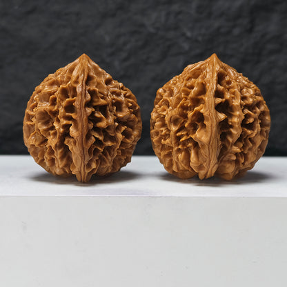 "Nine-Story Demon Tower" Jiu Ceng Yao Ta JX-SSSS-001908 Museum Collector Wenwan Walnuts Pair | 46.0mm x 47.0mm | JX-SSSS-001908