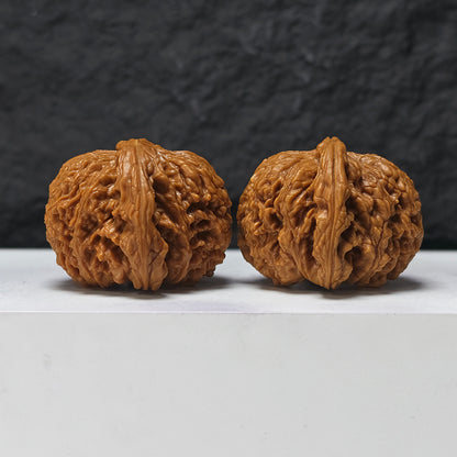 "Spherical Nan Jiang Shi" Qiu Xing Nan Jiang Shi NJS-SS-004901 Masterpiece Wenwan Walnuts Pair | 46.0mm x 46.0mm | NJS-SS-004901
