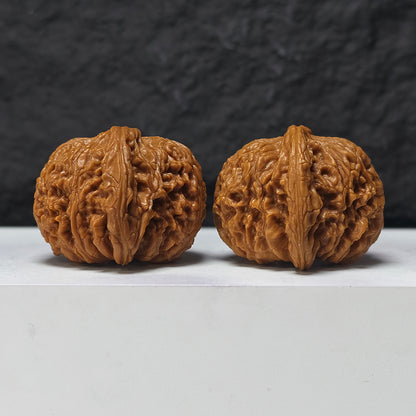 "Spherical Nan Jiang Shi" Qiu Xing Nan Jiang Shi NJS-SS-004901 Masterpiece Wenwan Walnuts Pair | 46.0mm x 46.0mm | NJS-SS-004901