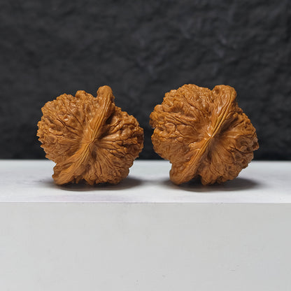 "Blood Kirin" Xue Qi Lin SZ-SSS-017911 Masterpiece Wenwan Walnuts Pair | 42.0mm x 42.0mm | SZ-SSS-017911