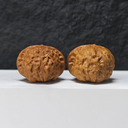"Pumpkin Dun" Nan Gua Dun SZ-SSS-013889 Masterpiece Wenwan Walnuts Pair | 43.0mm x 48.0mm | SZ-SSS-013889
