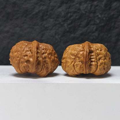 "Pumpkin Dun" Nan Gua Dun SZ-SSS-013889 Masterpiece Wenwan Walnuts Pair | 43.0mm x 48.0mm | SZ-SSS-013889