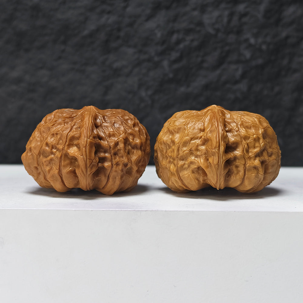 "Pumpkin Dun" Nan Gua Dun SZ-SSS-013889 Masterpiece Wenwan Walnuts Pair | 43.0mm x 48.0mm | SZ-SSS-013889