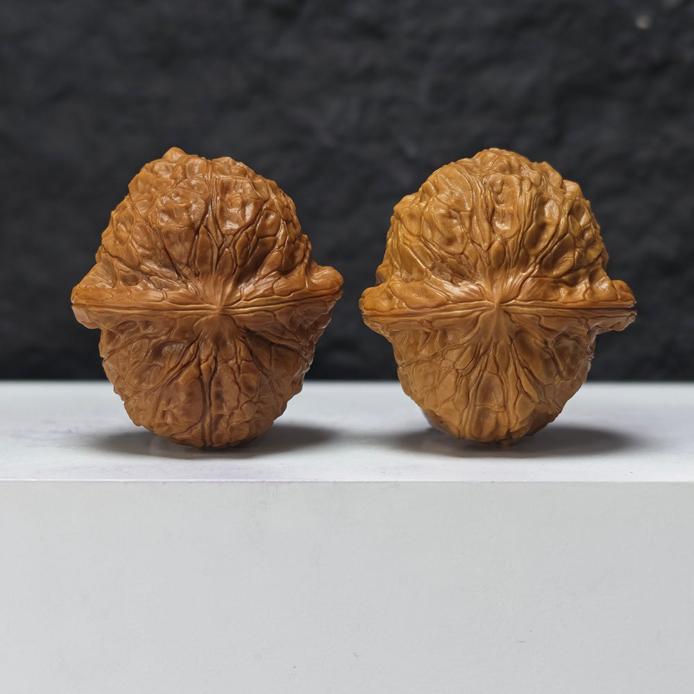"Pumpkin Dun" Nan Gua Dun SZ-SSS-013889 Masterpiece Wenwan Walnuts Pair | 43.0mm x 48.0mm | SZ-SSS-013889