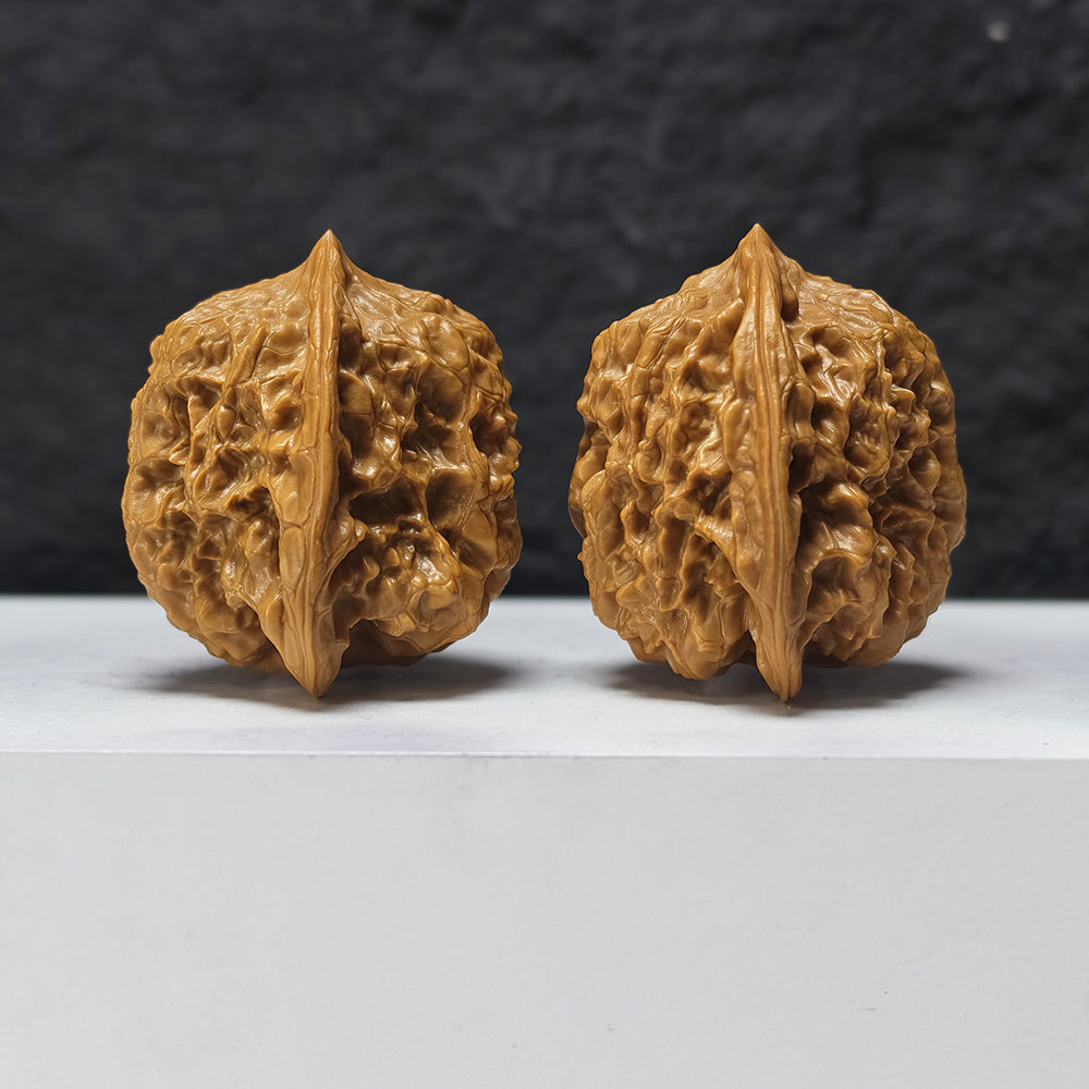 "Gecko" Bi Hu HT-SS-005888 Masterpiece Wenwan Walnuts Pair | 45.0mm x 42.0mm | HT-SS-005888