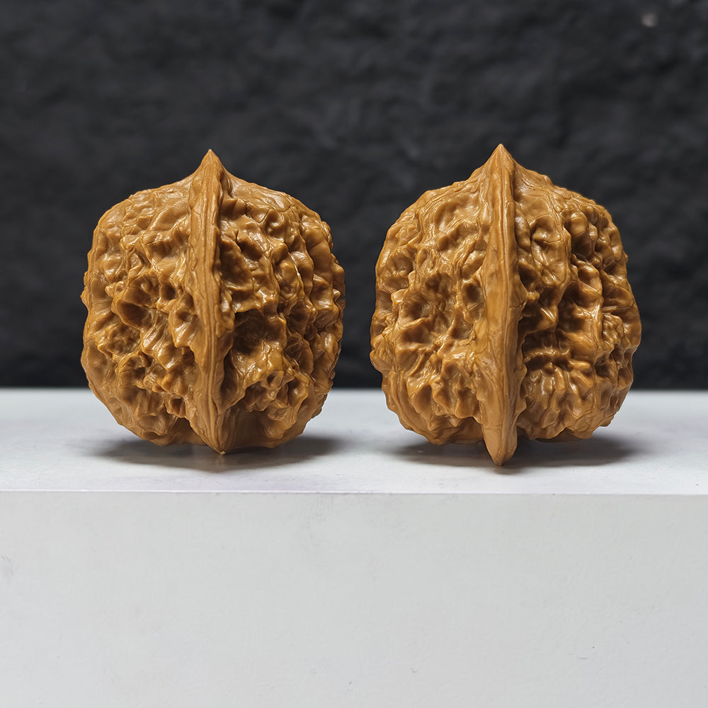 "Gecko" Bi Hu HT-SS-005888 Masterpiece Wenwan Walnuts Pair | 45.0mm x 42.0mm | HT-SS-005888