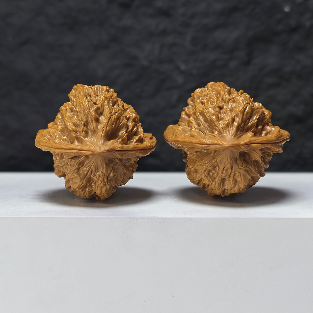 "Gecko" Bi Hu HT-SS-005888 Masterpiece Wenwan Walnuts Pair | 45.0mm x 42.0mm | HT-SS-005888