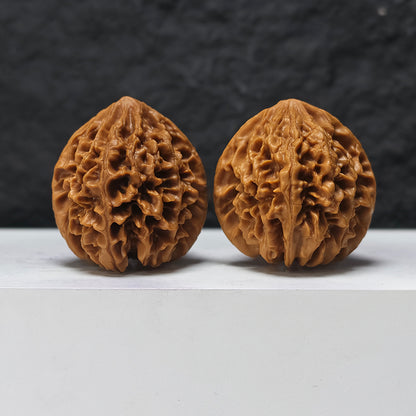 "Nine-Story Demon Tower" Jiu Ceng Yao Ta JX-SS-004915 Masterpiece Wenwan Walnuts Pair | 43.0mm x 43.0mm | JX-SS-004915