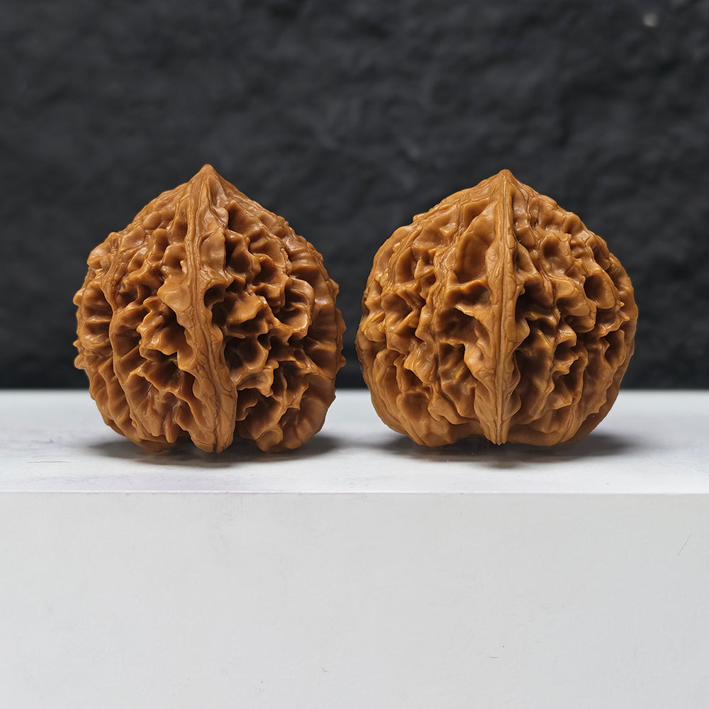 "Nine-Story Demon Tower" Jiu Ceng Yao Ta JX-SS-004915 Masterpiece Wenwan Walnuts Pair | 43.0mm x 43.0mm | JX-SS-004915