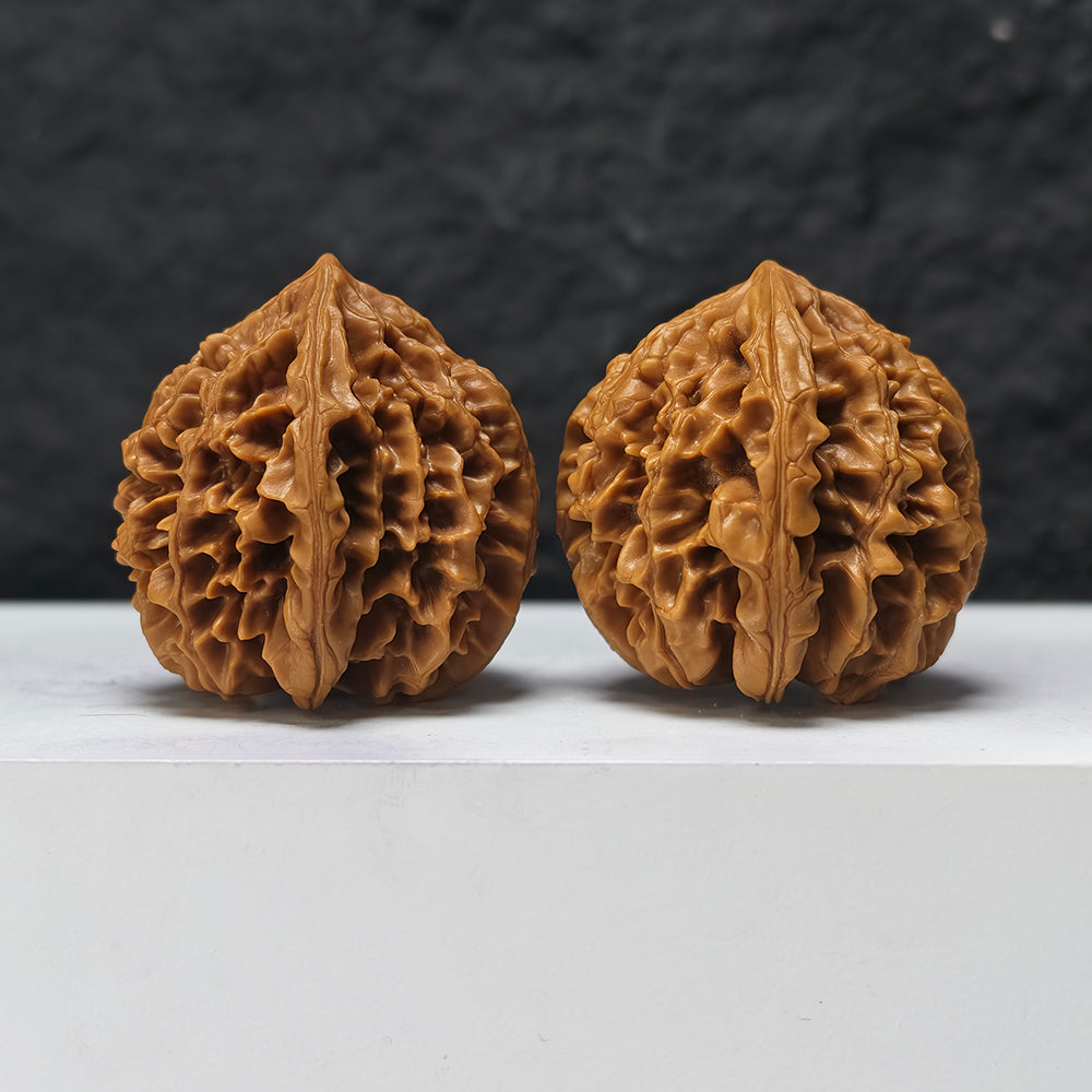 "Nine-Story Demon Tower" Jiu Ceng Yao Ta JX-SS-004915 Masterpiece Wenwan Walnuts Pair | 43.0mm x 43.0mm | JX-SS-004915
