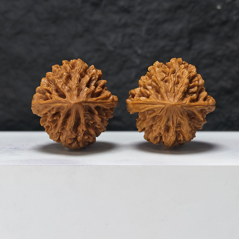 "Nine-Story Demon Tower" Jiu Ceng Yao Ta JX-SS-004915 Masterpiece Wenwan Walnuts Pair | 43.0mm x 43.0mm | JX-SS-004915