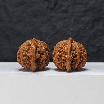 "Peach Heart Palace Lantern" Tao Xin Gong Deng GM-SS-007895 Masterpiece Wenwan Walnuts Pair | 43.0mm x 40.0mm | GM-SS-007895