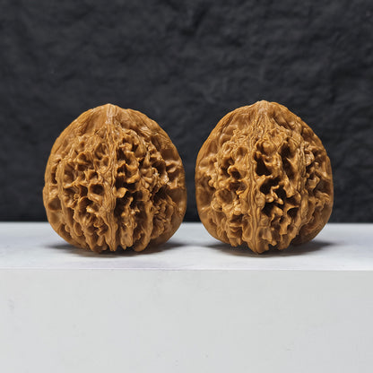 "Jade Qilin" Yu Qi Lin SZ-SSS-015893 Masterpiece Wenwan Walnuts Pair | 47.0mm x 44.0mm | SZ-SSS-015893