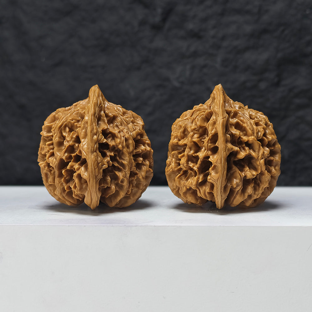 "Jade Qilin" Yu Qi Lin SZ-SSS-015893 Masterpiece Wenwan Walnuts Pair | 47.0mm x 44.0mm | SZ-SSS-015893