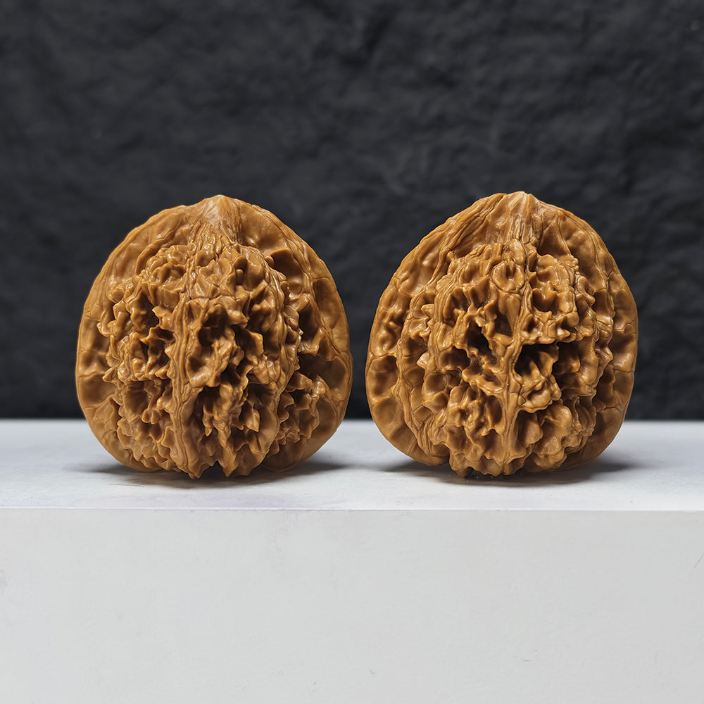 "Jade Qilin" Yu Qi Lin SZ-SSS-015893 Masterpiece Wenwan Walnuts Pair | 47.0mm x 44.0mm | SZ-SSS-015893