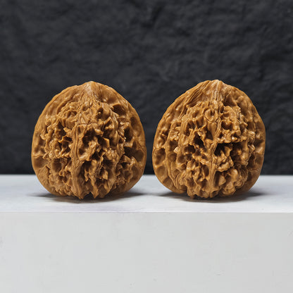 "Jade Qilin" Yu Qi Lin SZ-SSS-015893 Masterpiece Wenwan Walnuts Pair | 47.0mm x 44.0mm | SZ-SSS-015893