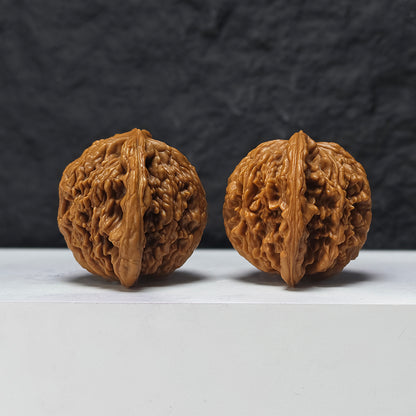 "Lion Tiger Beast" Shi Hu Shou HT-SSSS-001884 Supreme Masterpiece Wenwan Walnuts Pair | 46.0mm x 42.0mm | HT-SSSS-001884