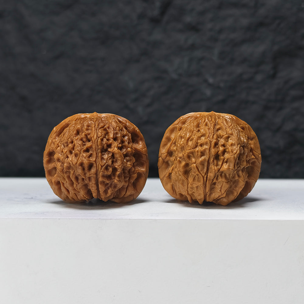 "Millstone" Mo Pan MP-A-010882 Entry Select Wenwan Walnuts Pair | 40.0mm x 42.0mm | MP-A-010882