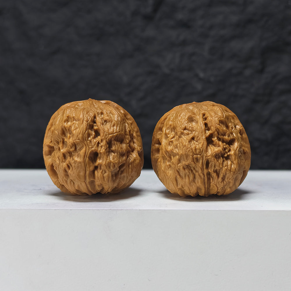 "Red Square Seal" Hong Fang Yin SZ-SSS-014892 Masterpiece Wenwan Walnuts Pair | 39.0mm x 42.0mm | SZ-SSS-014892
