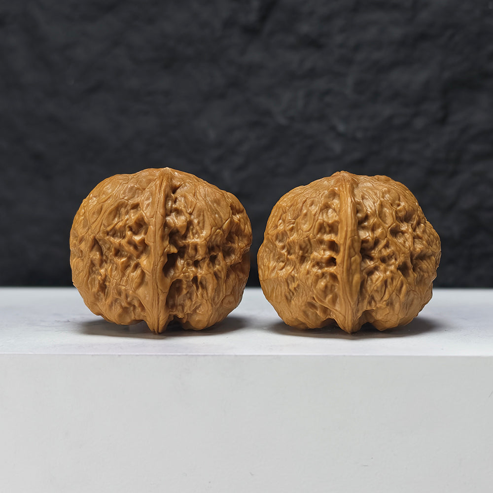 "Red Square Seal" Hong Fang Yin SZ-SSS-014892 Masterpiece Wenwan Walnuts Pair | 39.0mm x 42.0mm | SZ-SSS-014892