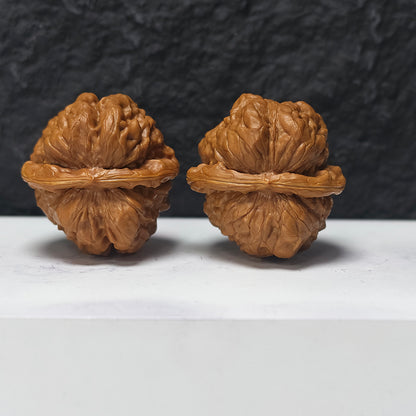 "Toad Head" Ha Ma Tou HMT-SS-004913 Masterpiece Wenwan Walnuts Pair | 41.0mm x 44.0mm | HMT-SS-004913