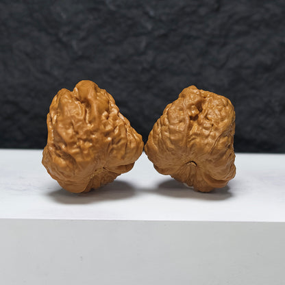 "Awakening Lion - Poison Dart Frog" Xing Shi Jian Du Wa YX-E-174879 Collector Wenwan Walnuts Pair | 37.0mm x 41.0mm | YX-E-174879
