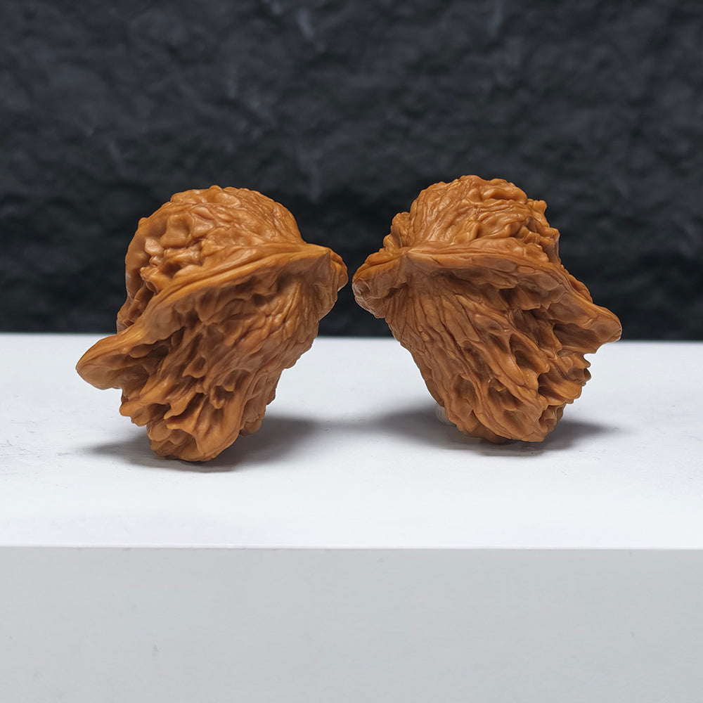 "Dolphin" Hai Tun YX-E-181929 Collector Wenwan Walnuts Pair | 32.0mm x 36.0mm | YX-E-181929