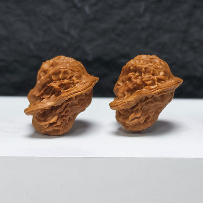 "Dolphin" Hai Tun YX-E-181929 Collector Wenwan Walnuts Pair | 32.0mm x 36.0mm | YX-E-181929