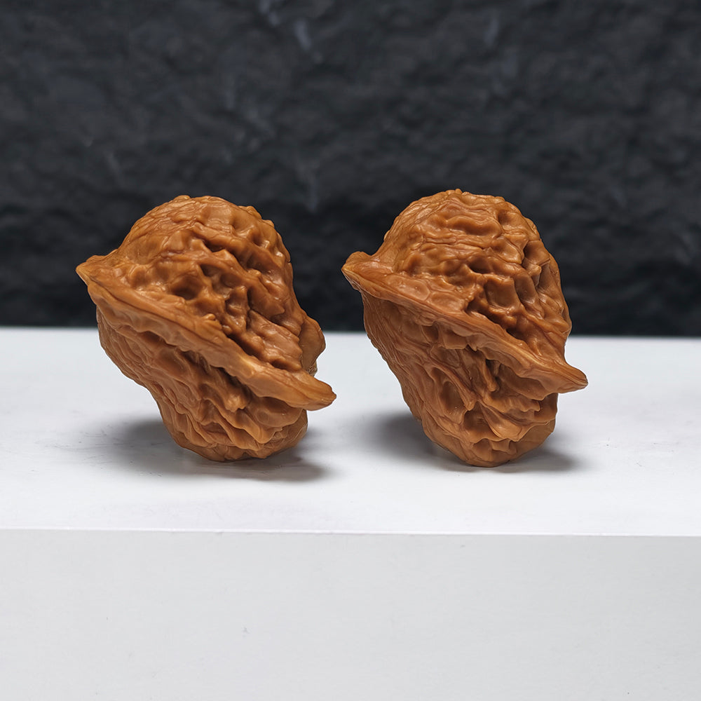 "Dolphin" Hai Tun YX-E-181929 Collector Wenwan Walnuts Pair | 32.0mm x 36.0mm | YX-E-181929