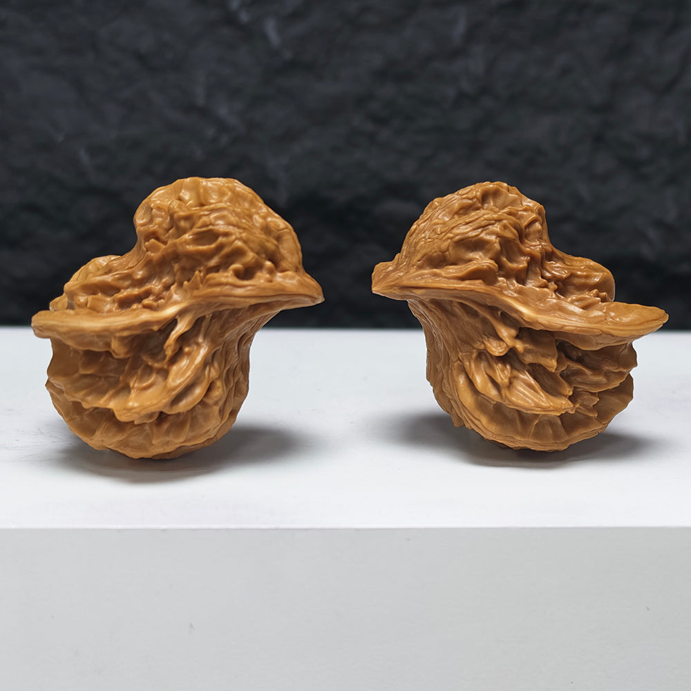 "Mandarin Duck Bird" Yuan Yang Xiao Niao YX-E-180928 Collector Wenwan Walnuts Pair | 33.0mm x 38.0mm | YX-E-180928