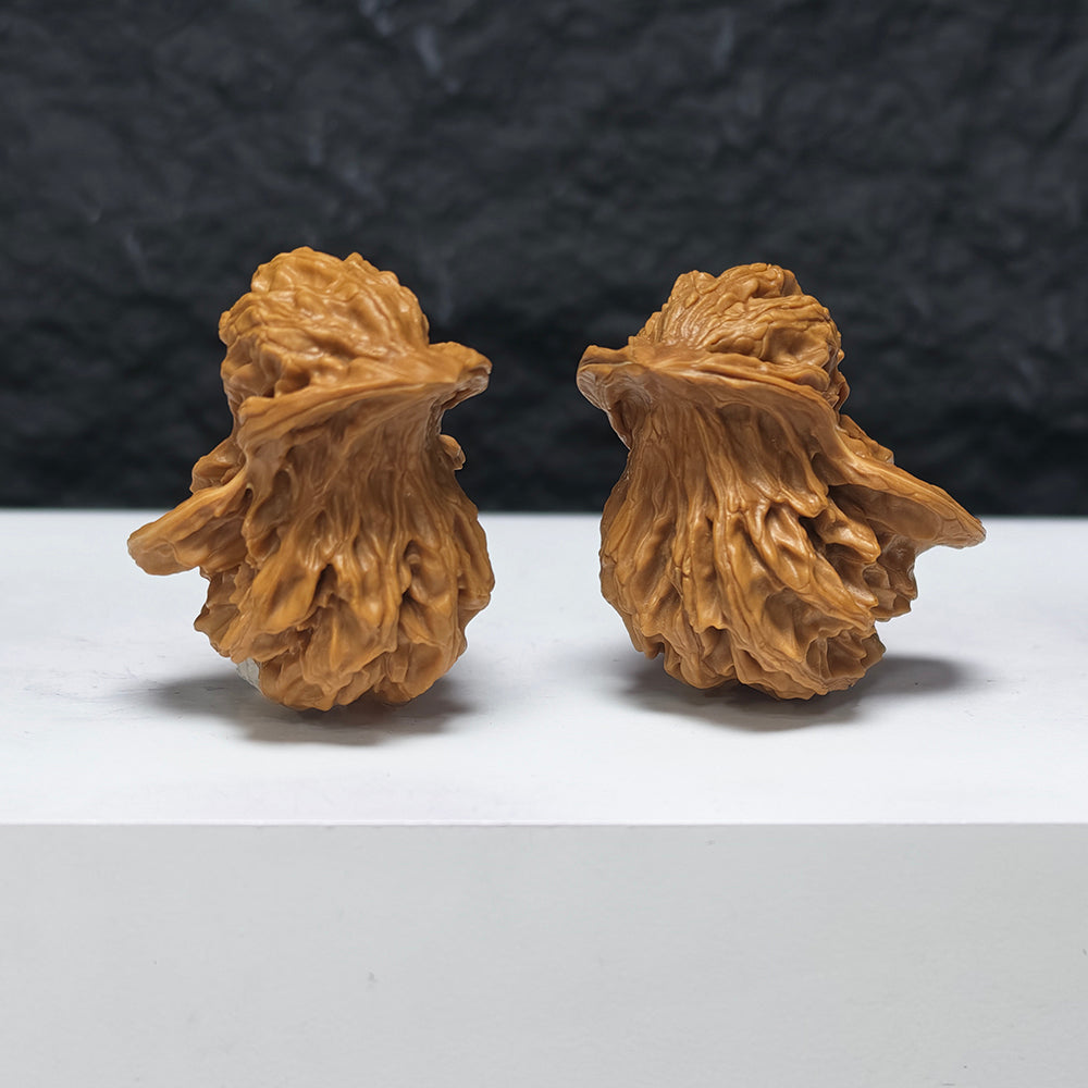 "Mandarin Duck Bird" Yuan Yang Xiao Niao YX-E-180928 Collector Wenwan Walnuts Pair | 33.0mm x 38.0mm | YX-E-180928