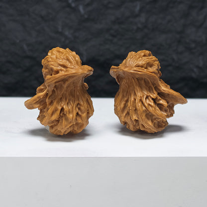 "Mandarin Duck Bird" Yuan Yang Xiao Niao YX-E-180928 Collector Wenwan Walnuts Pair | 33.0mm x 38.0mm | YX-E-180928